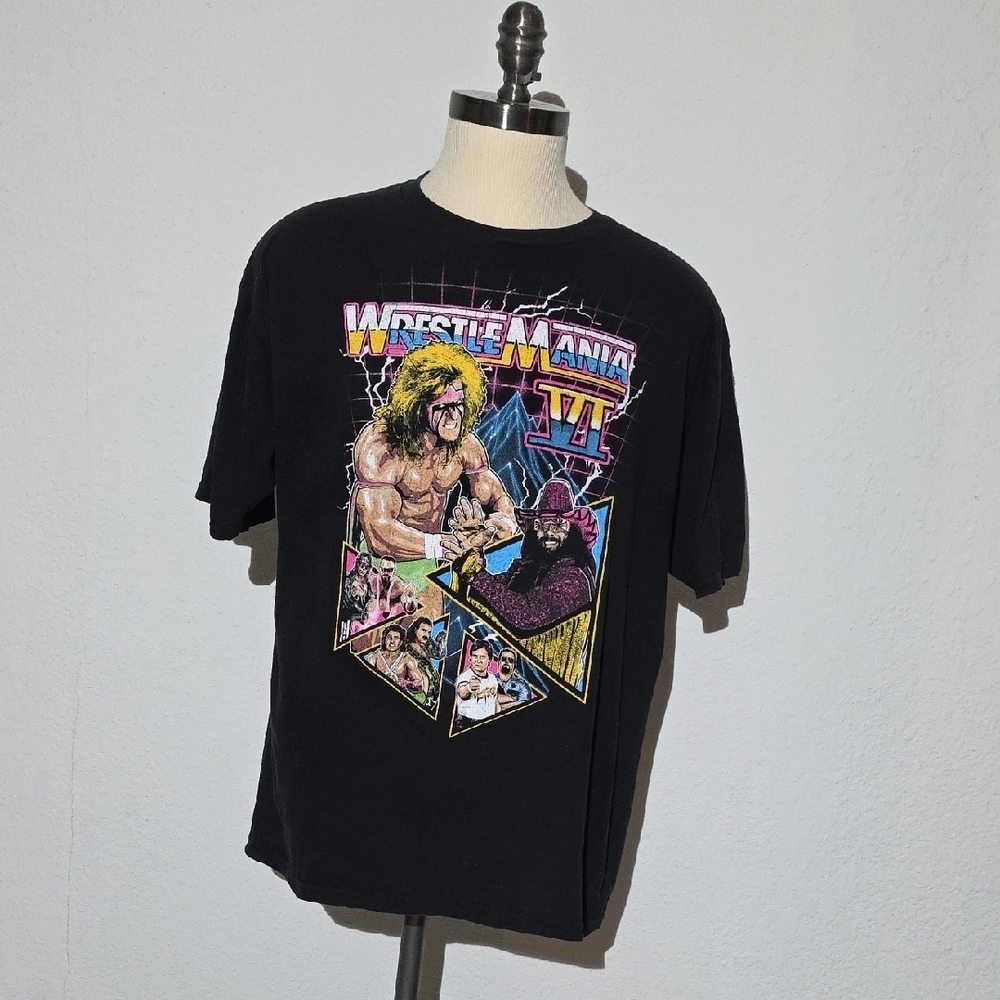 WWE WrestleMania Graphic Black Tee